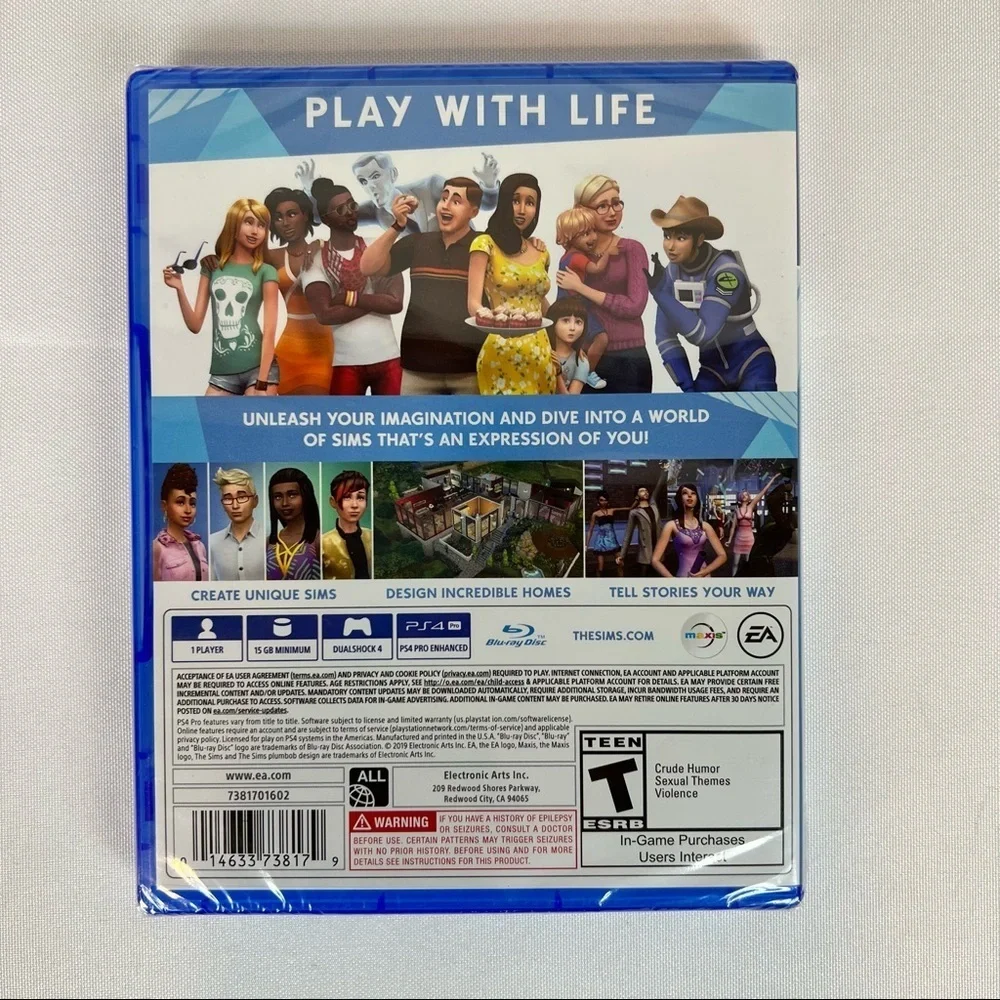 NEW Sims 4 PS4 PlayStation 4 Video Game